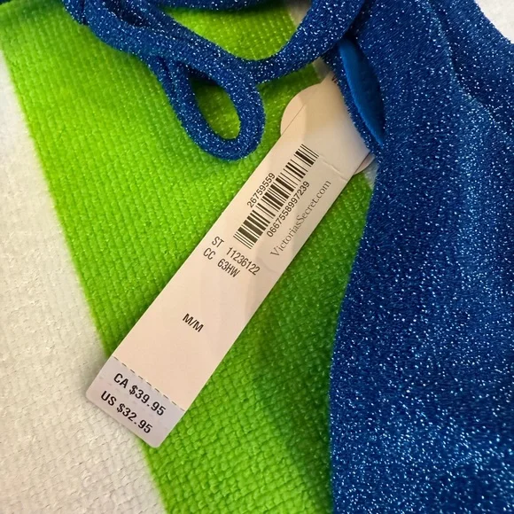 Victoria's Secret Blue Bikini Set Swimwear - Picture 5 of 5